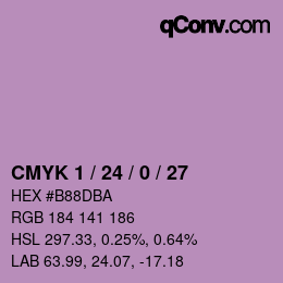 カラーコード: CMYK 1 / 24 / 0 / 27 | qconv.com