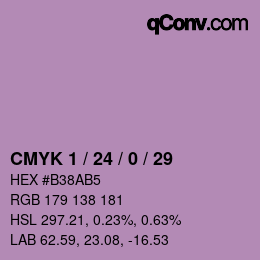 カラーコード: CMYK 1 / 24 / 0 / 29 | qconv.com