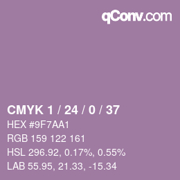 Color code: CMYK 1 / 24 / 0 / 37 | qconv.com