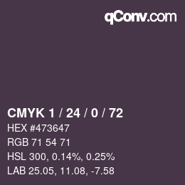 Color code: CMYK 1 / 24 / 0 / 72 | qconv.com