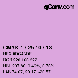 Color code: CMYK 1 / 25 / 0 / 13 | qconv.com