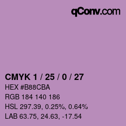 Color code: CMYK 1 / 25 / 0 / 27 | qconv.com