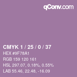 颜色代码: CMYK 1 / 25 / 0 / 37 | qconv.com