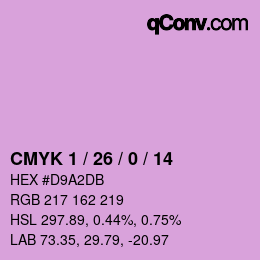 カラーコード: CMYK 1 / 26 / 0 / 14 | qconv.com