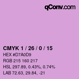Color code: CMYK 1 / 26 / 0 / 15 | qconv.com