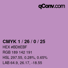 カラーコード: CMYK 1 / 26 / 0 / 25 | qconv.com