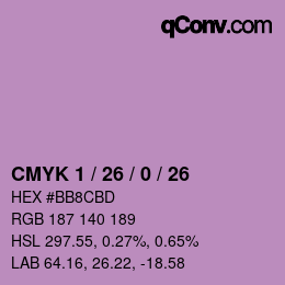 Color code: CMYK 1 / 26 / 0 / 26 | qconv.com
