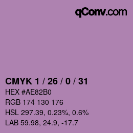カラーコード: CMYK 1 / 26 / 0 / 31 | qconv.com