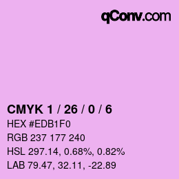 Color code: CMYK 1 / 26 / 0 / 6 | qconv.com