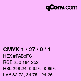 カラーコード: CMYK 1 / 27 / 0 / 1 | qconv.com