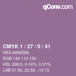 カラーコード: CMYK 1 / 27 / 0 / 41 | qconv.com