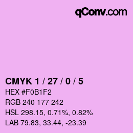 Color code: CMYK 1 / 27 / 0 / 5 | qconv.com