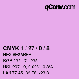 Color code: CMYK 1 / 27 / 0 / 8 | qconv.com