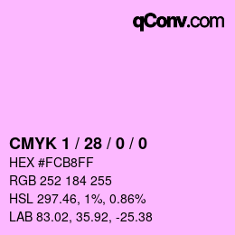 Color code: CMYK 1 / 28 / 0 / 0 | qconv.com