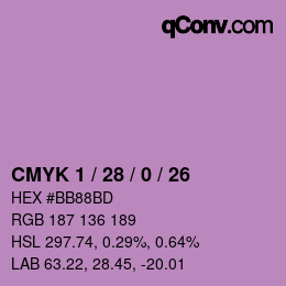 Color code: CMYK 1 / 28 / 0 / 26 | qconv.com
