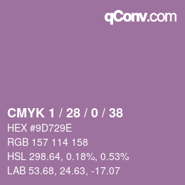 Color code: CMYK 1 / 28 / 0 / 38 | qconv.com