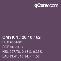 Color code: CMYK 1 / 28 / 0 / 62 | qconv.com