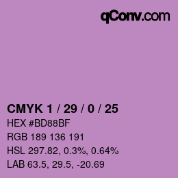 Color code: CMYK 1 / 29 / 0 / 25 | qconv.com