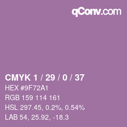 颜色代码: CMYK 1 / 29 / 0 / 37 | qconv.com