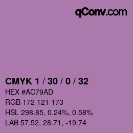 Farbcode: CMYK 1 / 30 / 0 / 32 | qconv.com