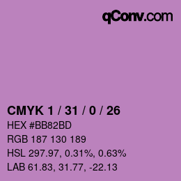 Color code: CMYK 1 / 31 / 0 / 26 | qconv.com