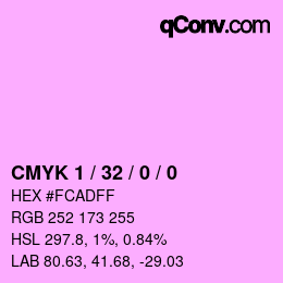 Color code: CMYK 1 / 32 / 0 / 0 | qconv.com