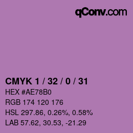 カラーコード: CMYK 1 / 32 / 0 / 31 | qconv.com