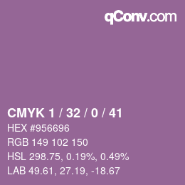 Color code: CMYK 1 / 32 / 0 / 41 | qconv.com