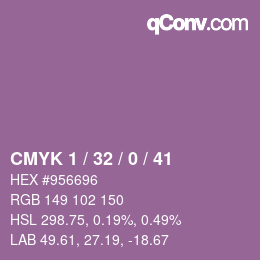 Color code: CMYK 1 / 32 / 0 / 41 | qconv.com