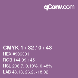 Color code: CMYK 1 / 32 / 0 / 43 | qconv.com