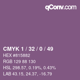 Color code: CMYK 1 / 32 / 0 / 49 | qconv.com