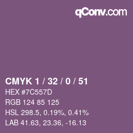 カラーコード: CMYK 1 / 32 / 0 / 51 | qconv.com