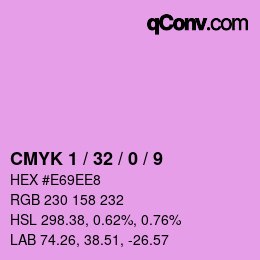Color code: CMYK 1 / 32 / 0 / 9 | qconv.com
