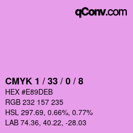 Color code: CMYK 1 / 33 / 0 / 8 | qconv.com