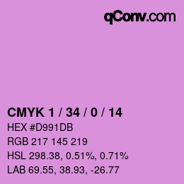 Color code: CMYK 1 / 34 / 0 / 14 | qconv.com