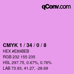 Color code: CMYK 1 / 34 / 0 / 8 | qconv.com