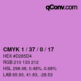 Color code: CMYK 1 / 37 / 0 / 17 | qconv.com