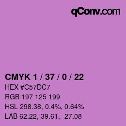 カラーコード: CMYK 1 / 37 / 0 / 22 | qconv.com