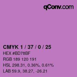 カラーコード: CMYK 1 / 37 / 0 / 25 | qconv.com