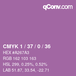Farbcode: CMYK 1 / 37 / 0 / 36 | qconv.com