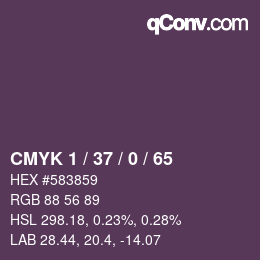 カラーコード: CMYK 1 / 37 / 0 / 65 | qconv.com