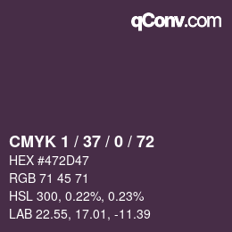 Color code: CMYK 1 / 37 / 0 / 72 | qconv.com