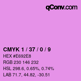 Color code: CMYK 1 / 37 / 0 / 9 | qconv.com