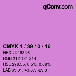 Color code: CMYK 1 / 39 / 0 / 16 | qconv.com