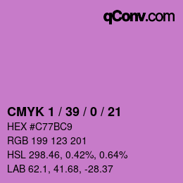 颜色代码: CMYK 1 / 39 / 0 / 21 | qconv.com