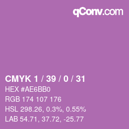 カラーコード: CMYK 1 / 39 / 0 / 31 | qconv.com