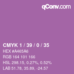 Color code: CMYK 1 / 39 / 0 / 35 | qconv.com