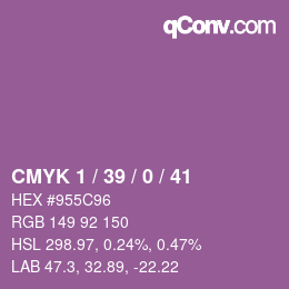 カラーコード: CMYK 1 / 39 / 0 / 41 | qconv.com