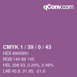 Color code: CMYK 1 / 39 / 0 / 43 | qconv.com
