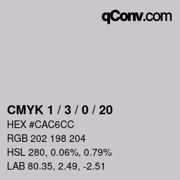 Color code: CMYK 1 / 3 / 0 / 20 | qconv.com